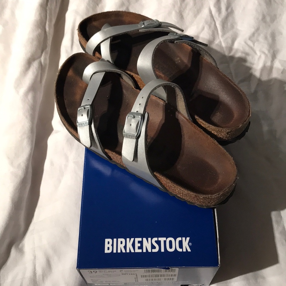 BIRKENSTOCK MIYARI-Metallic Silver